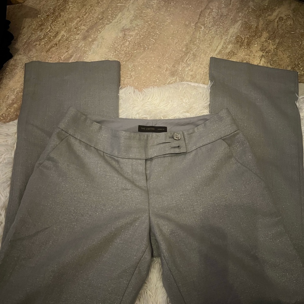 The Limited Light Gray Cassidy Fit Trousers